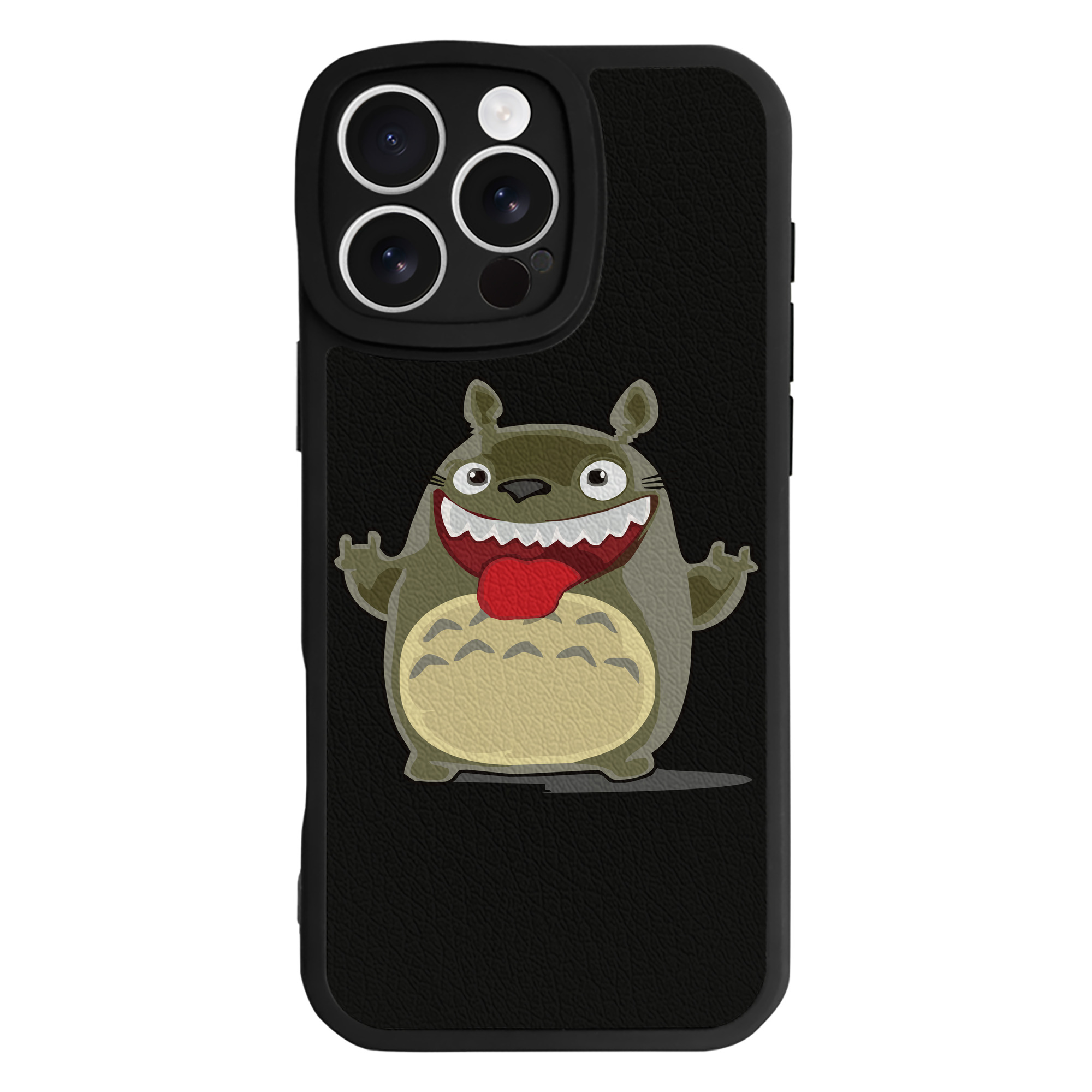 （画像用） となりのトトロ 草壁メイ 草壁サツキ My Neighbor Totoro Satsuki Kusakabe Mei Kusakabe 【iPhone 16シリーズ対応】シリコンスマホケース（レザー調） 材質：シリコン